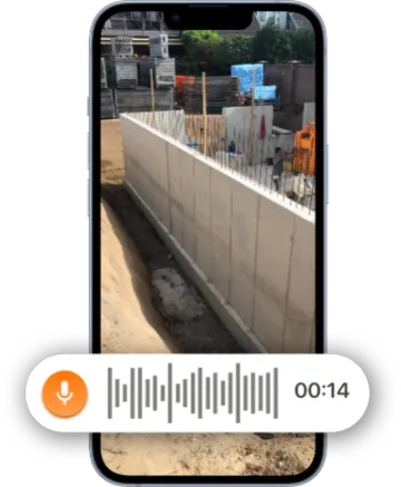 Konstro-App: Baustellenfoto mit Sprachaufnahme dokumentieren